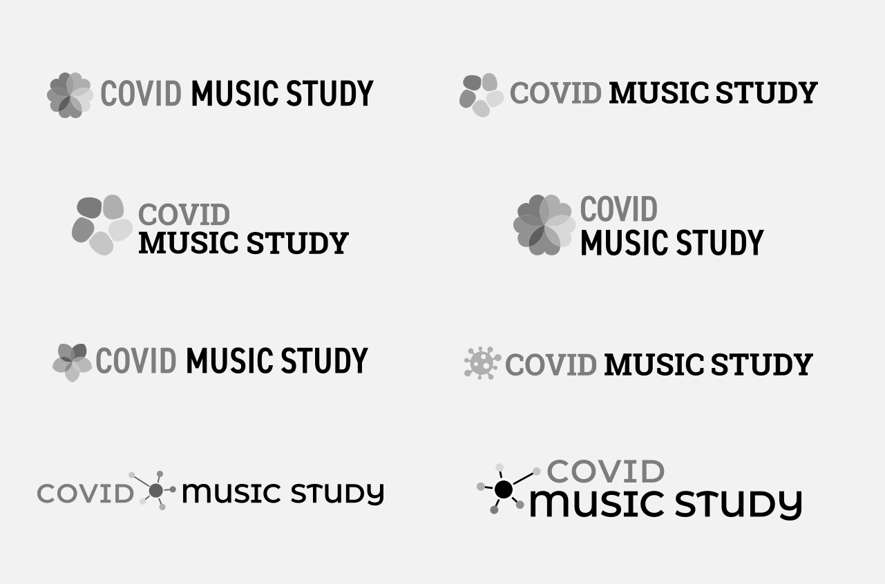 COVID MUSIC Study logo exploration