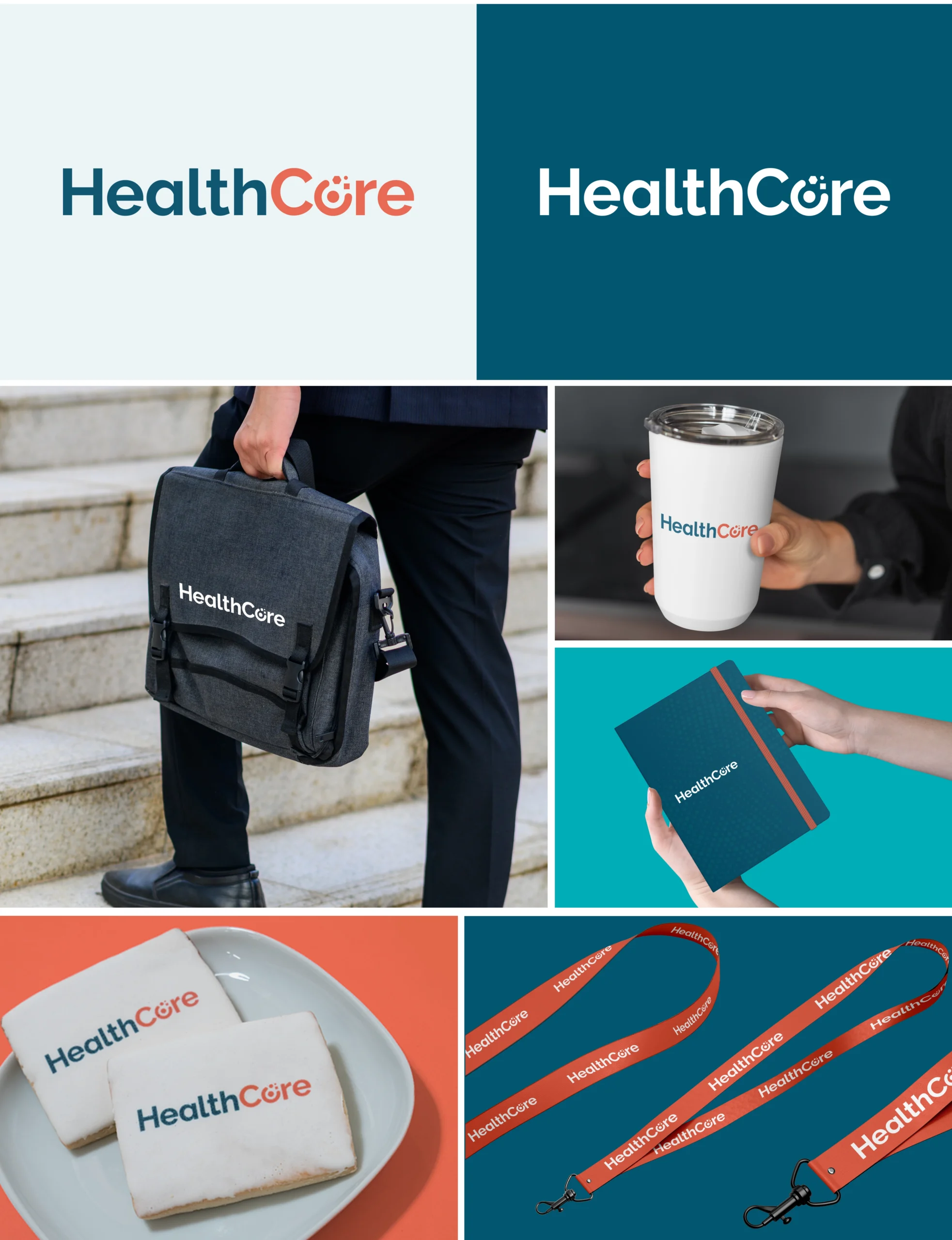 HealthCore New Visual Identity Logos and Swag