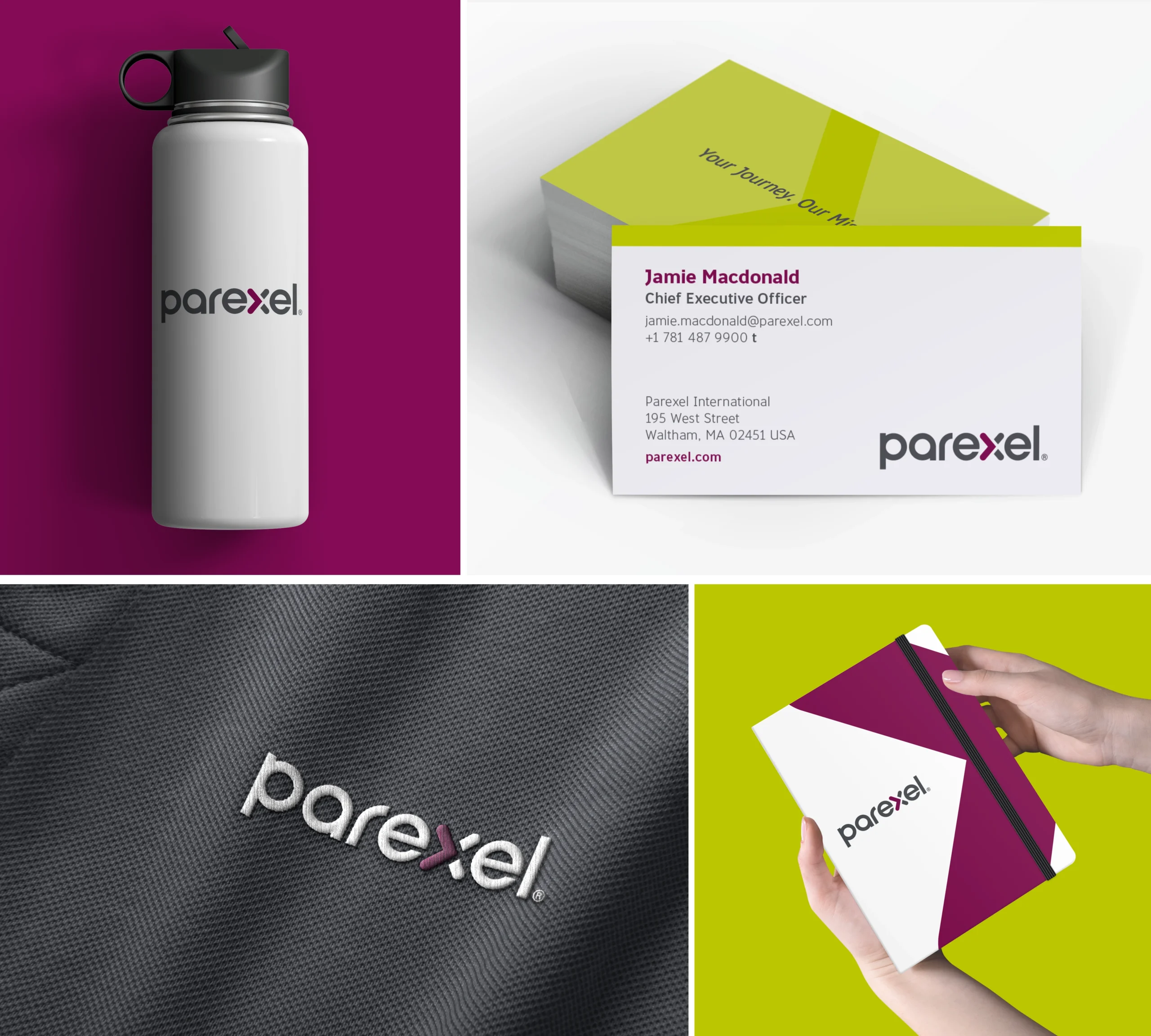 Parexel Visual Identity, Swag examples